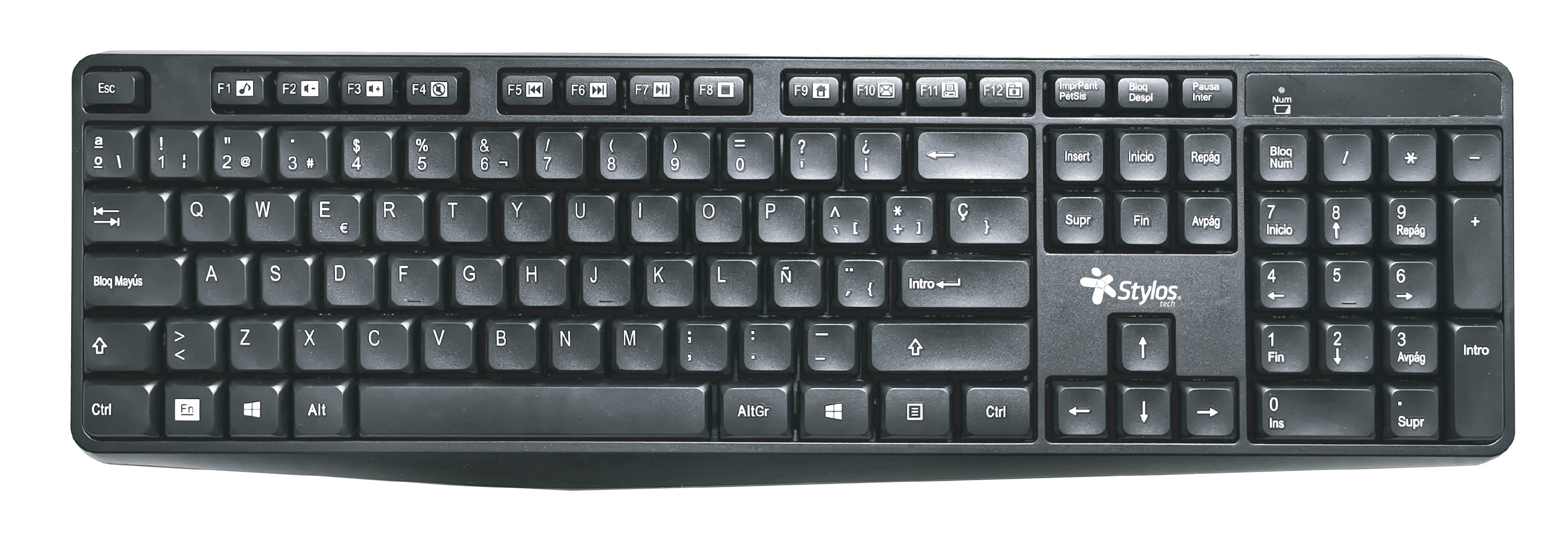 Teclado Inal&aacute;mbrico  Stylos STPTEC4B